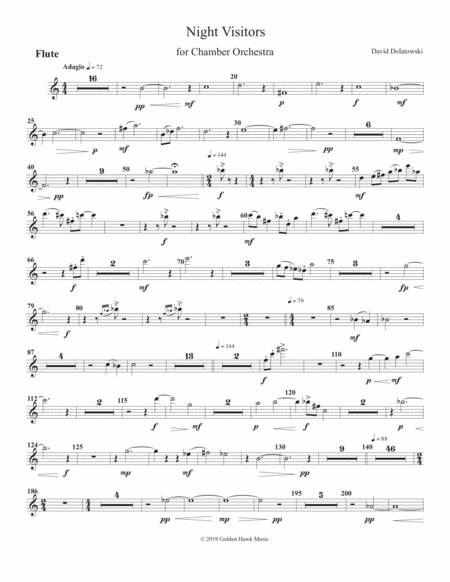 Night Visitors Set Of Parts Sheet Music