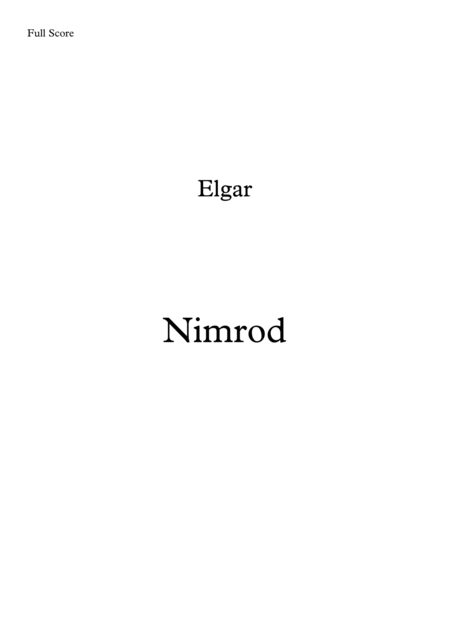 Free Sheet Music Nimrod Brass Quintet