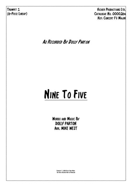 Free Sheet Music Nine To Five 6 Piece Brass Section