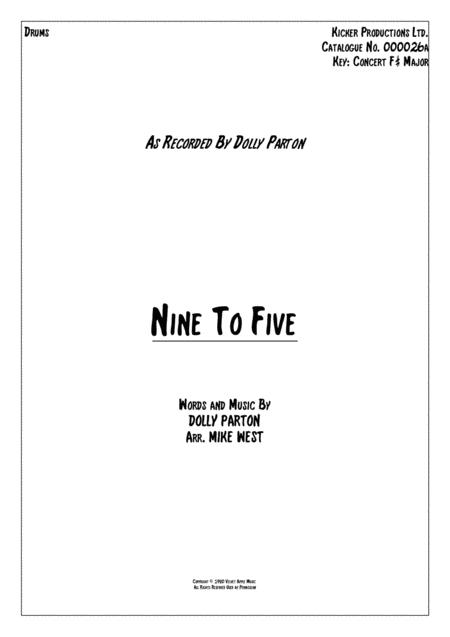 Nine To Five Drums Sheet Music