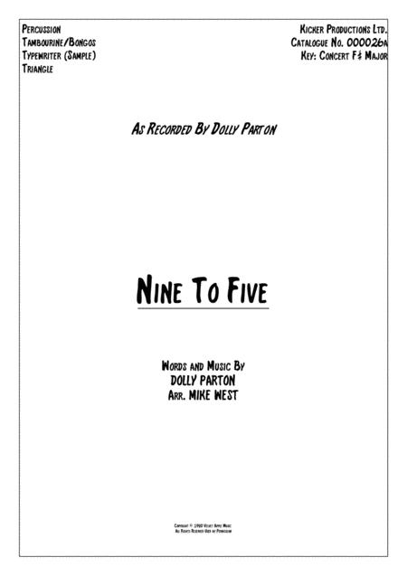 Free Sheet Music Nine To Five Percussion