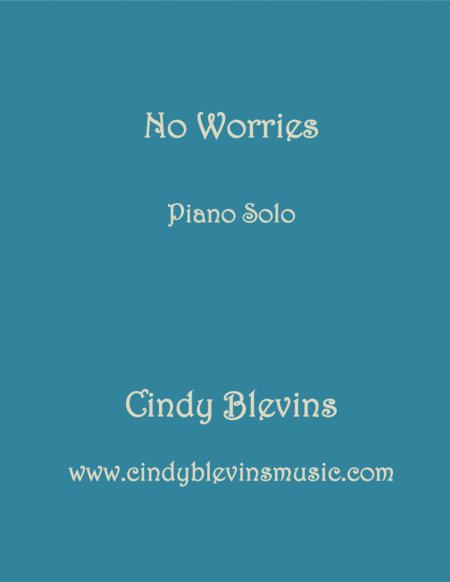 No Worries An Original Piano Solo From My Piano Book Windmills Sheet Music