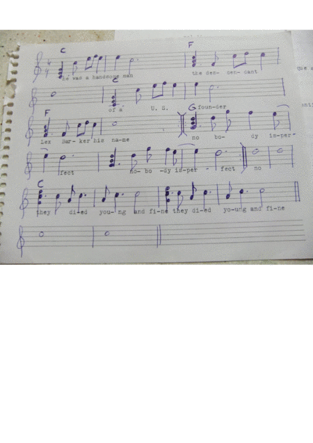 Nobodys Perfect Metacosmos Sheet Music