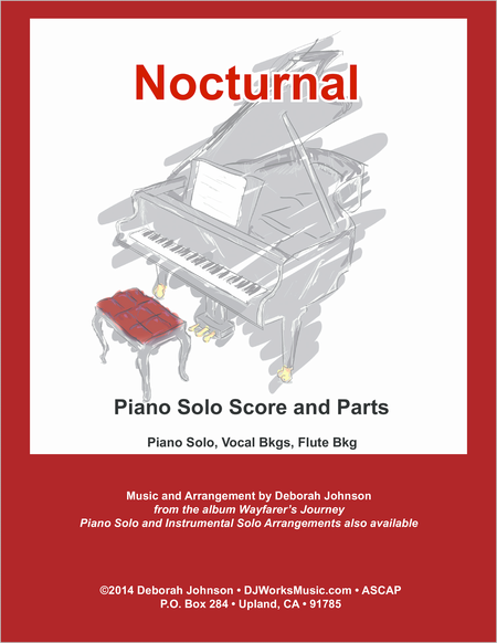 Nocturnal Piano Solo Score Sheet Music