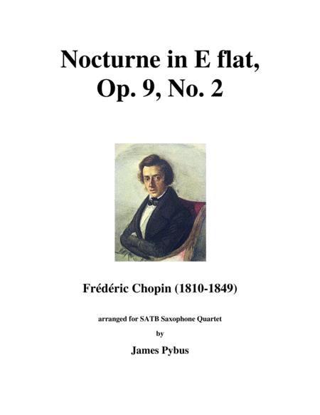 Nocturne In E Flat Op 9 No 2 Sheet Music