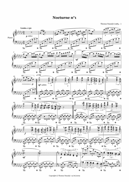 Nocturne N 1 Sheet Music