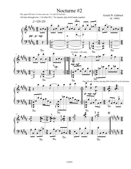 Free Sheet Music Nocturne No 2 In B Major 2019
