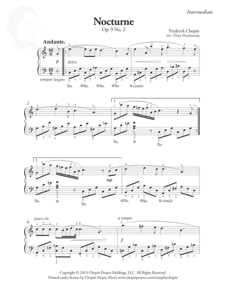 Nocturne Op 9 No 2 Sheet Music