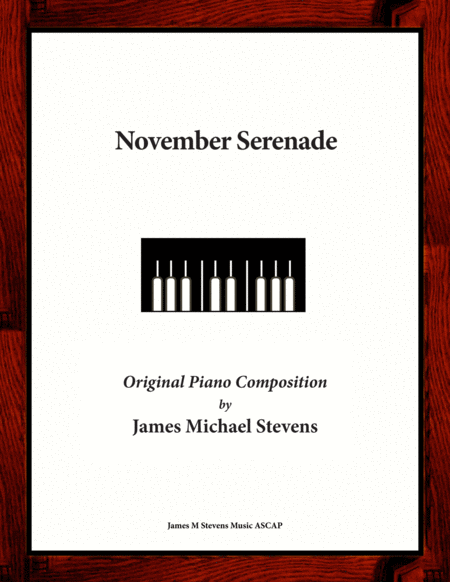 Free Sheet Music November Serenade Romantic Piano