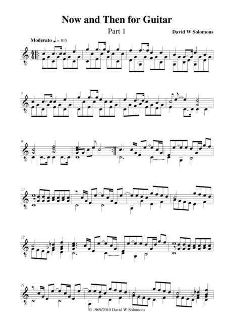 Now And Then For Guitar Solo Sheet Music