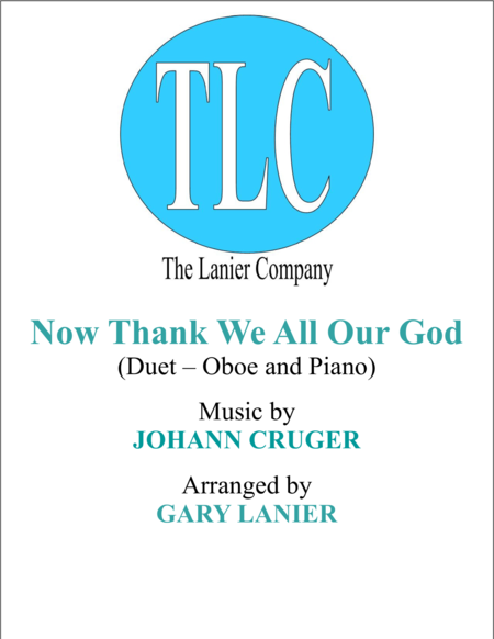 Now Thank We All Our God Duet Oboe And Piano Score And Parts Sheet Music