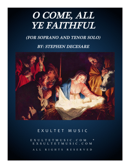 O Come All Ye Faithful Duet For Soprano And Tenor Solo Sheet Music