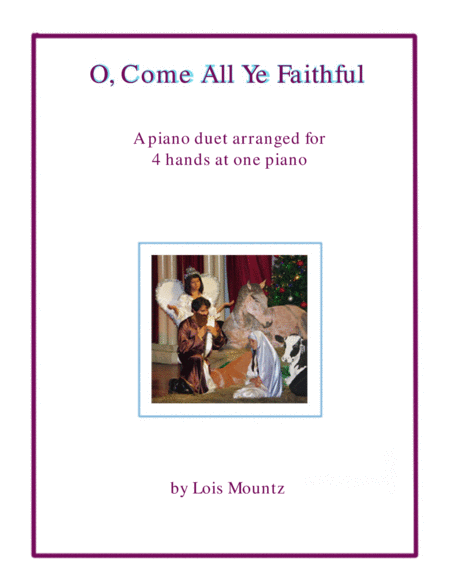 Free Sheet Music O Come All Ye Faithful Duet