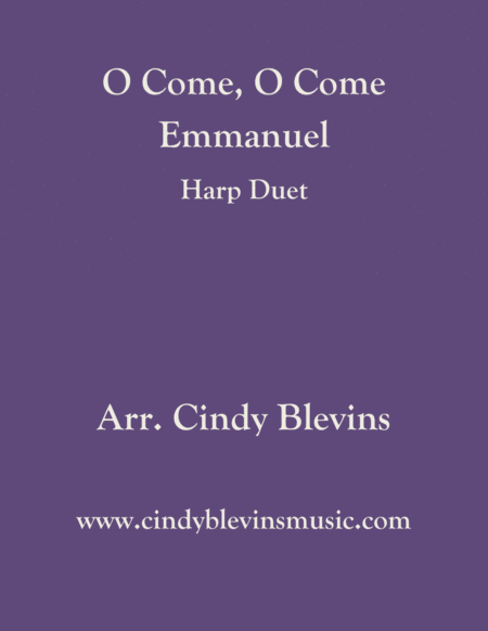 O Come O Come Emmanuel Arranged For Harp Duet Sheet Music