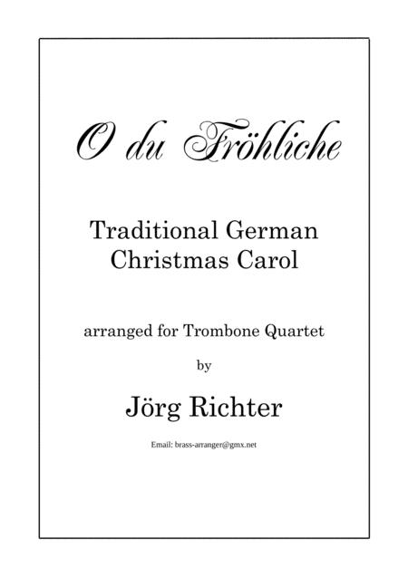 Free Sheet Music O Du Frhliche Fr Posaunenquartett