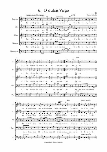 O Dulcis Virgo Sheet Music