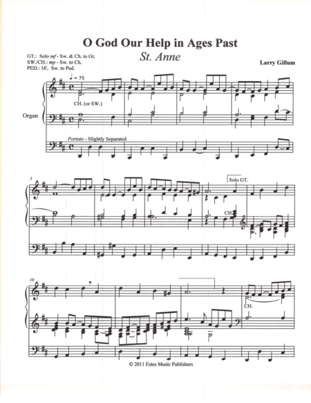 Free Sheet Music O God Our Help In Ages Past