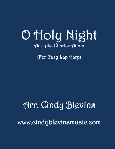 O Holy Night Arranged For Easy Lap Harp Sheet Music