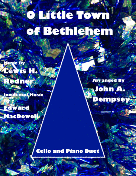 Free Sheet Music O Little Town Of Bethlehem In G Major Cello And Piano