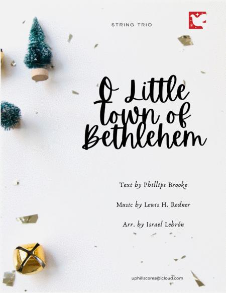 O Little Town Of Bethlehem String Trio Sheet Music