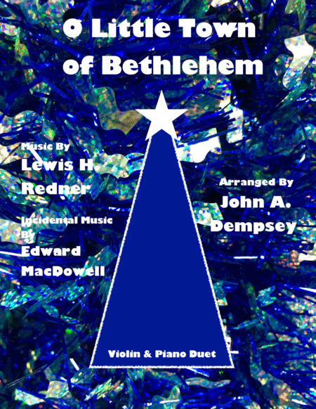 Free Sheet Music O Little Town Of Bethlehem Violin And Piano