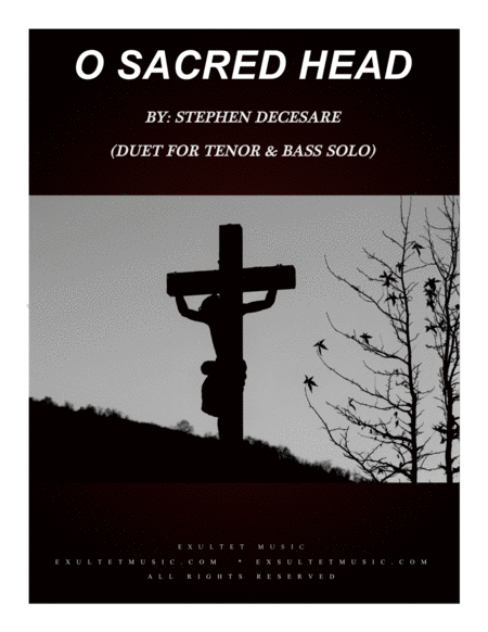 Free Sheet Music O Sacred Head Duet For Tenor And Bass Solo