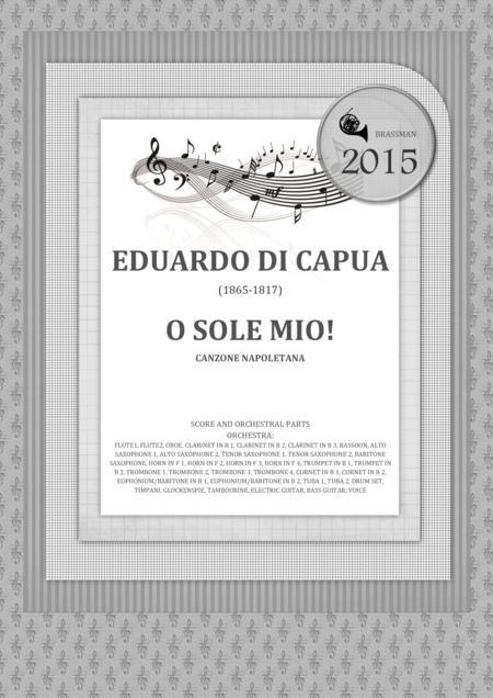 Free Sheet Music O Sole Mio Canzone Napoletana