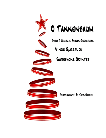 O Tannenbaum From A Charlie Brown Christmas For Sax Quintet Sheet Music