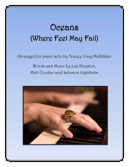 Free Sheet Music Oceans Where Feet May Fail For Piano Solo