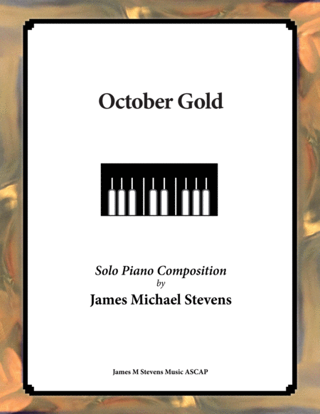 October Gold Reflective Piano Sheet Music