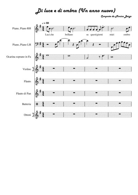 Free Sheet Music Of Light And Shadow A New Year