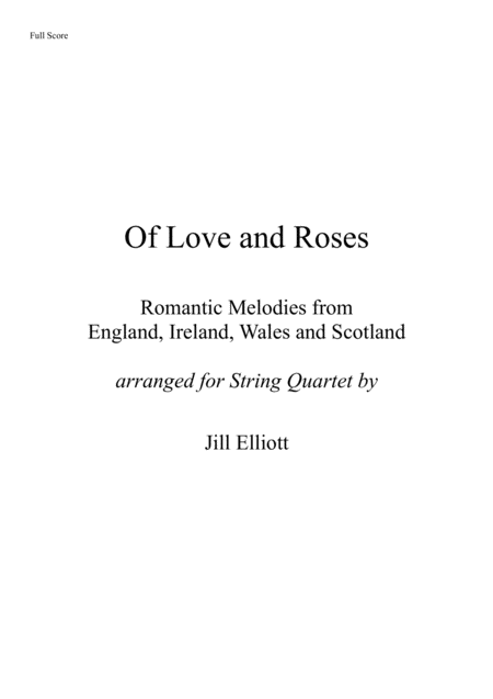 Free Sheet Music Of Love And Roses