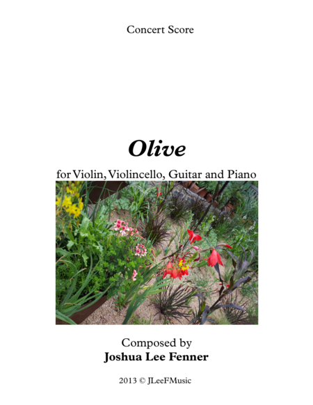 Olive For Violin Violincello Guitar And Piano Sheet Music