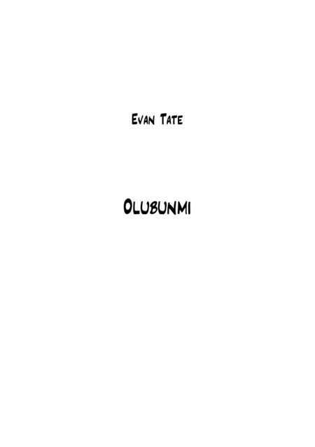 Olubunmi Sheet Music