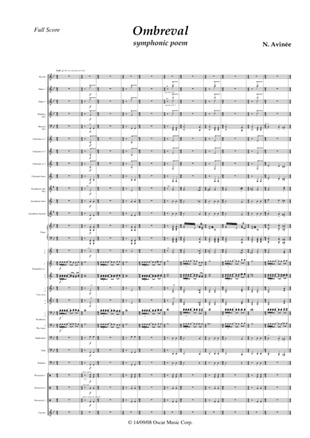 Free Sheet Music Ombreval Symphonic Poem