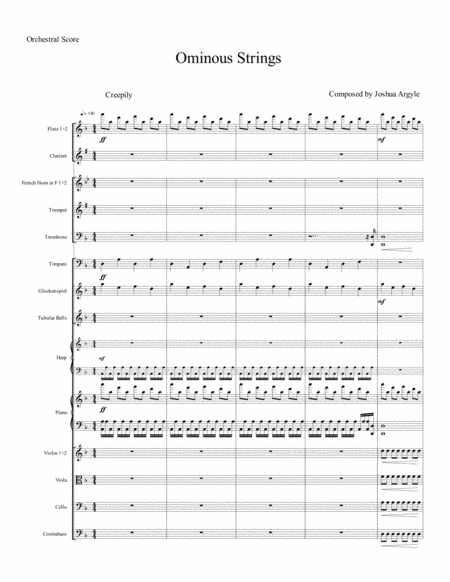 Ominous Strings Sheet Music