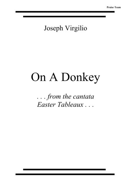 On A Donkey From The Cantata Easter Tableaux Sheet Music