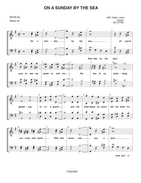 On A Sunday By The Sea Sheet Music