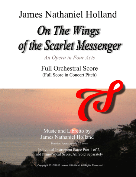 Free Sheet Music On The Wings Of The Scarlet Messenger Opera Full Orchestral Score