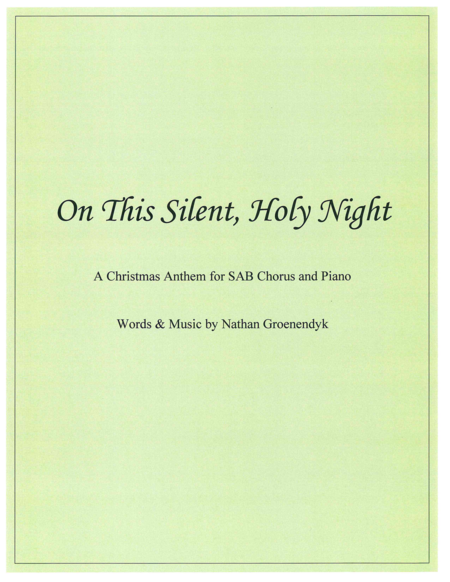 On This Silent Holy Night Sheet Music