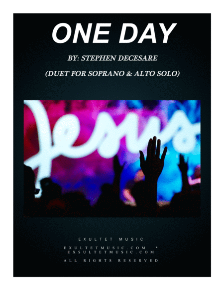 One Day Duet For Soprano Alto Solo Sheet Music