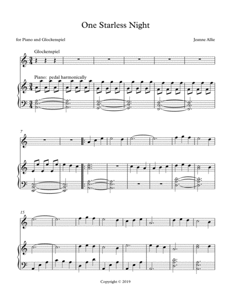 One Starless Night Sheet Music