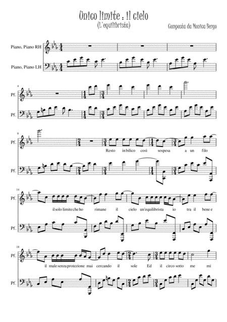 Free Sheet Music Only Limit The Sky The Balancer