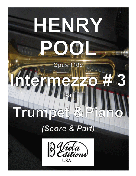 Opus 119c Intermezzo For Trumpet Piano Score Part Sheet Music