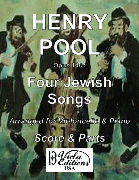 Opus 148c Four Jewish Songs For Violoncello Piano Sheet Music