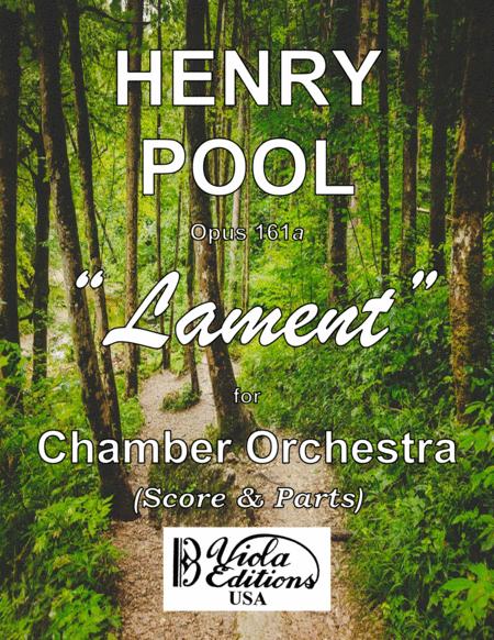 Free Sheet Music Opus 161a Lament For Chamber Orchestra In C La Score Parts