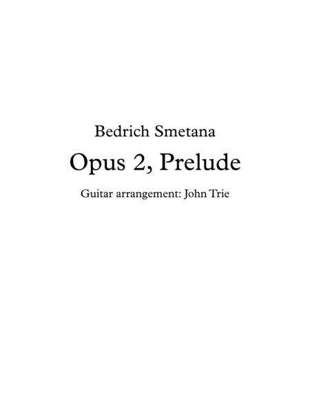 Free Sheet Music Opus 2 Prelude Tab