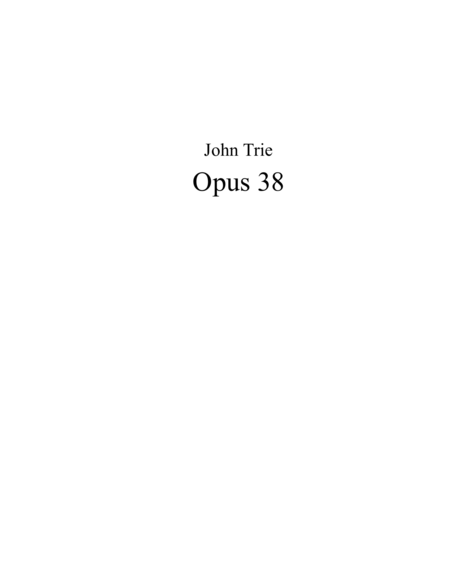 Free Sheet Music Opus 38