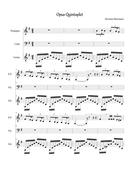 Opus Quintuplet Sheet Music