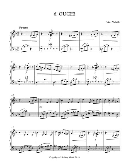 Free Sheet Music Ouch